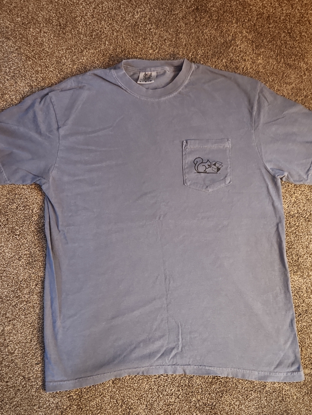 Comfort Colors - Squirrel Shipper - Short Sleeve Pocket Tee - Size Large